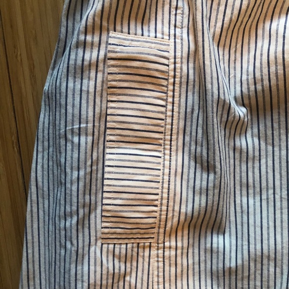 Madewell Beige Striped Midi Dress - Picture 6 of 10